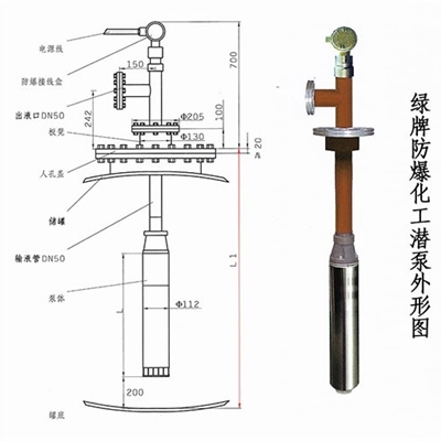 绿牌YQYB-180-74-4制药液下泵